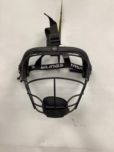 Used Rawlings HI-VIZ BB/SB Fielders Mask Black One Size 11851-S000038447