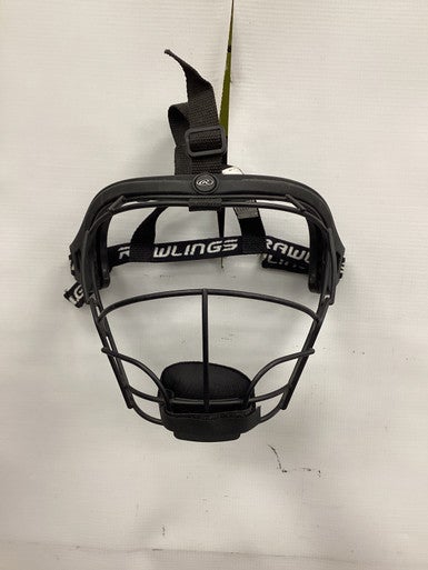 Used Rawlings HI-VIZ BB/SB Fielders Mask Black One Size 11851-S000038447