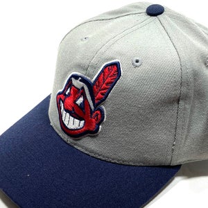 Cleveland Vintage Late '90s MLB NOS Gray 20% Wool Cap (New)