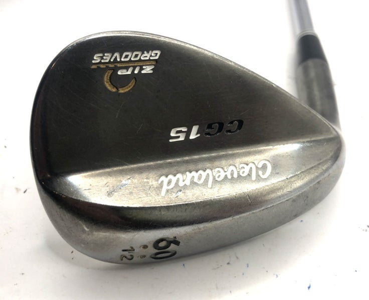 Cleveland CG15 Zip Grooves 60/12 Lob Wedge Steel Shaft MultiCound Grip *Good*