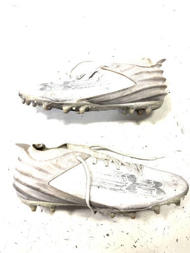 Used Under Armour Adult FB Cleats White Senior 15 11860-C000298805