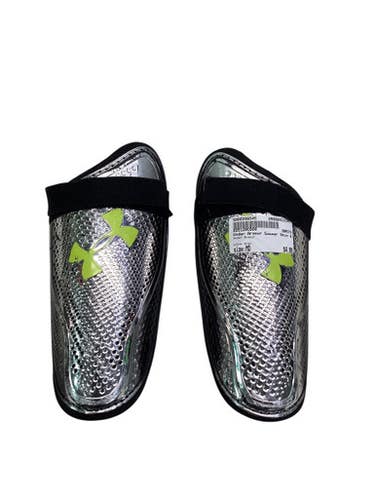 Used Under Armour Soccer Shin Guards Junior Grey MD 11347-S000256545