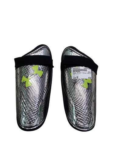 Used Under Armour Soccer Shin Guards Junior Grey MD 11347-S000256545