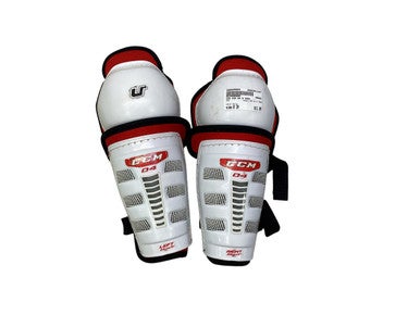 Used CCM CCM 04 9 INCH Junior Shin Guards White 9" 11347-S000256684