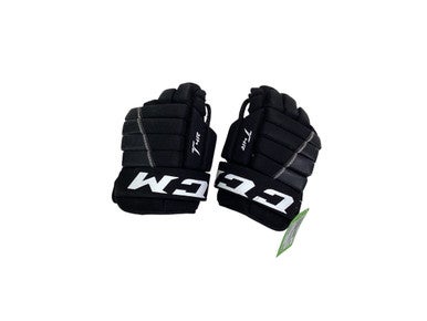 Used CCM T4R BLACK GLOVES Junior Gloves Black 10" 11347-S000256681