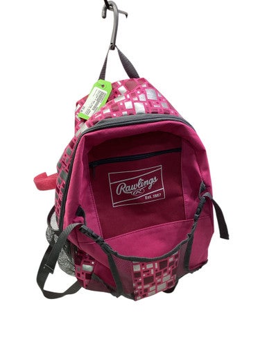Used Rawlings 2 BAT PINK BACKPACK BB/SB Player Backpack Pink 11347-S000256673
