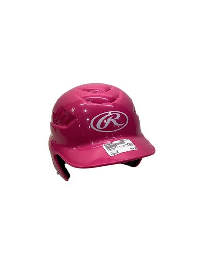 Used Rawlings 6 1/4- 6 7/8 HELMET Batting Helmet No Mask Pink SM 11347-S000256671