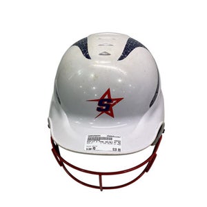 Used RIP-IT 2 TONE HELMET W/ MASK Batting Helmet w/Mask White MD 11347-S000256644