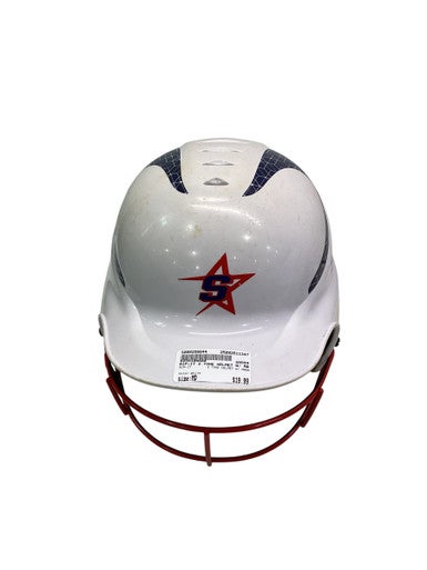 Used RIP-IT 2 TONE HELMET W/ MASK Batting Helmet w/Mask White MD 11347-S000256644