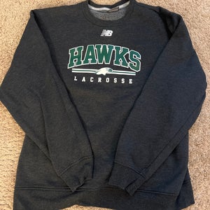 Annapolis Hawks Gray Men's Large New Balance Sweatshirt (Used)