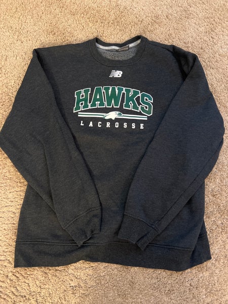 Annapolis Hawks Gray Men's Large New Balance Sweatshirt (Used)