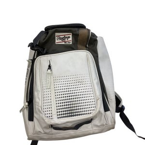 Used Rawlings WHITE BASEBALL BACKPACK BB/SB Player Backpack White 11884-S000053416