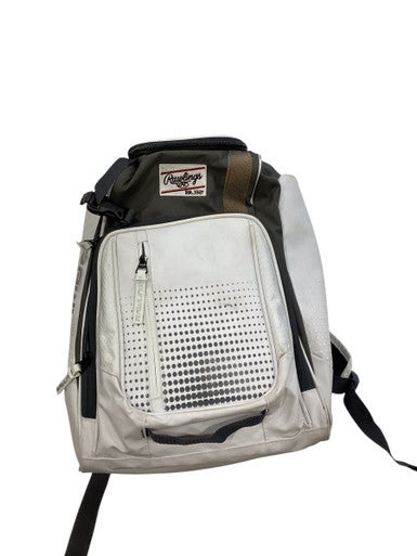 Used Rawlings WHITE BASEBALL BACKPACK BB/SB Player Backpack White 11884-S000053416