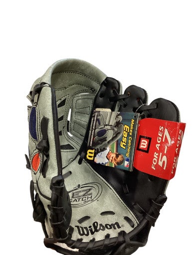Used Wilson EZ CATCH 325 BB/SB Glove T-ball Grey 10" 11884-S000053373