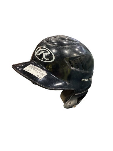 Used Rawlings BASEBALL HELMET Batting Helmet No Mask Black MD 11884-S000053369