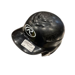 Used Rawlings BASEBALL HELMET Batting Helmet No Mask Black MD 11884-S000053485