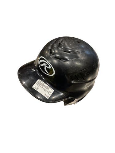 Used Rawlings BASEBALL HELMET Batting Helmet No Mask Black MD 11884-S000053485