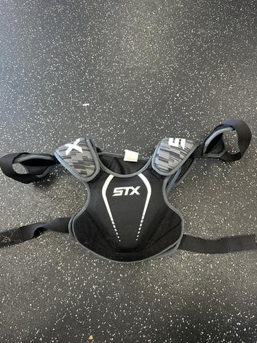 Used STX 75 Lacrosse Shoulder Pads Black SM 11849-S000032301