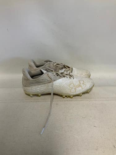Used Under Armour Adult FB Cleats White Senior 8.5 11823-S000034668