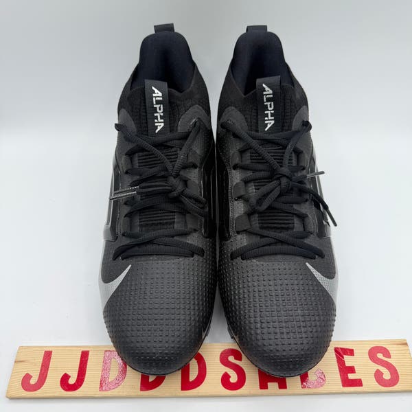 Nike Alpha Menace 4 Elite Football Cleats Black Silver  display picture 1