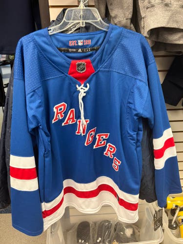 BLANK NEW YORK RANGERS Size 50 Adidas Jersey (New)