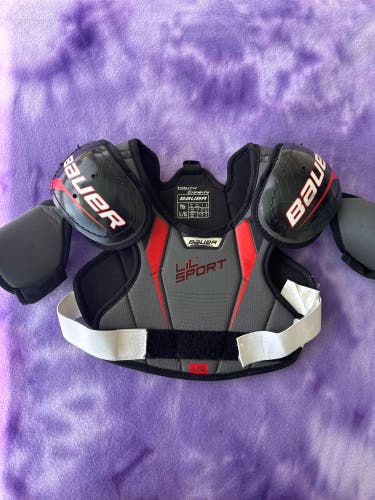 Large Youth Bauer Lil Sport Shoulder Pads (Used)