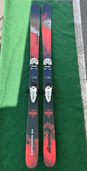 Nordica ENFORCER 94 186 cm Skis With Marker Griffon 13 Bindings  (Used)