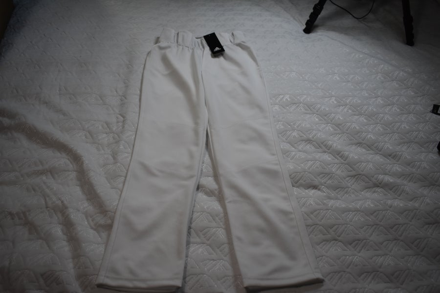 NEW - Adidas Icon Pro Youth OHP Baseball Pants, White, Youth Small
