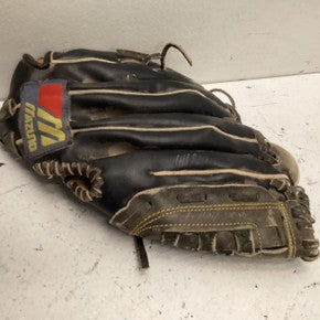 Used Mizuno MZ107 BB/SB Glove RH Throw Black 10" 11443-S000198286