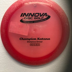 Used Innova CHAMPION KATANA Disc Golf Driver Red 11443-S000195942