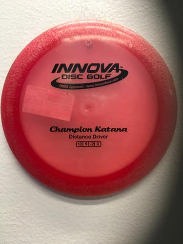 Used Innova CHAMPION KATANA Disc Golf Driver Red 11443-S000195942