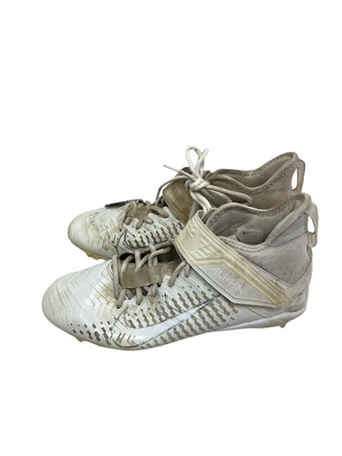 Used Nike ALPHA MENACE PRO 2 Adult FB Cleats White Senior 9 11692-S000139522