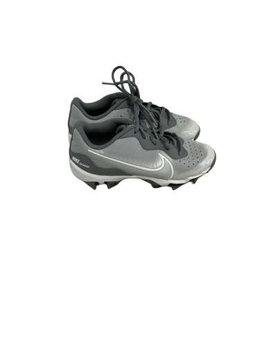 Used Nike ALPHA HUARACHE KEYSTONE BB/SB Cleats Grey Junior 02.5 11692-S000142159