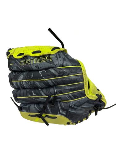 Used Ortiz34 TEE BALL GLOVE BB/SB Glove T-ball Black And Yellow 9" 11692-S000142180