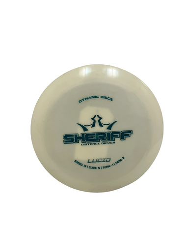 Used Dynamic Discs LUCID SHERIFF Disc Golf Driver White 175g 11692-S000141215