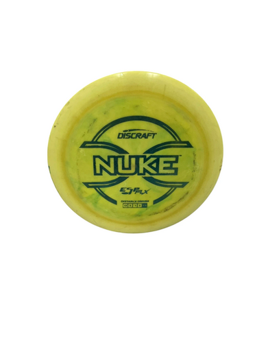 Used Discraft ESP FLX NUKE Disc Golf Driver Yellow 177g 11692-S000141234
