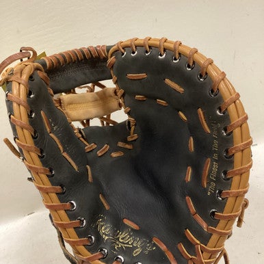 Used Rawlings RFM25B BB/SB Glove RH Throw Black And Tan 12" 11725-S000490394
