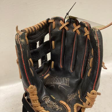 Used Rawlings H115HB BB/SB Glove RH Throw Black And Red 11 1/2" 11725-S000490707