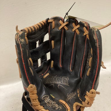 Used Rawlings H115HB BB/SB Glove RH Throw Black And Red 11 1/2" 11725-S000490707