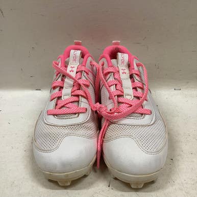 Used Under Armour 2.5Y BB/SB Cleats Pink Junior 02.5 11725-S000492382