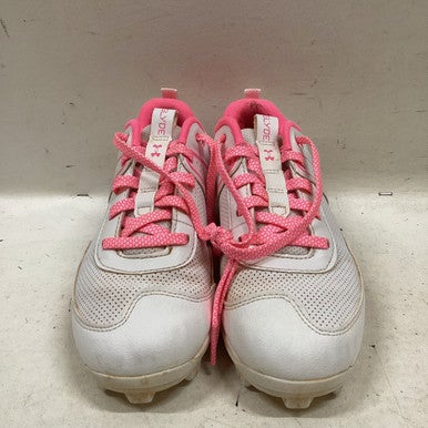 Used Under Armour 2.5Y BB/SB Cleats Pink Junior 02.5 11725-S000492382