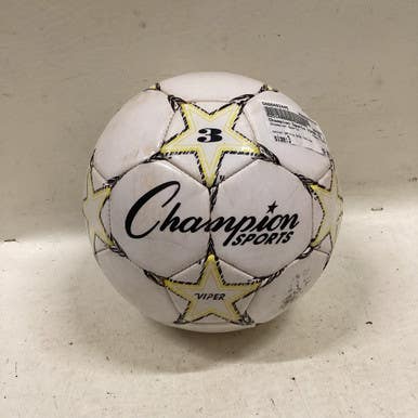 Used Champion Sports VIPER All Size Soccer Ball White And Yellow 3 11725-S000492445