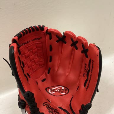 Used Rawlings PL110S BB/SB Glove RH Throw Black And Red 11" 11725-S000492486