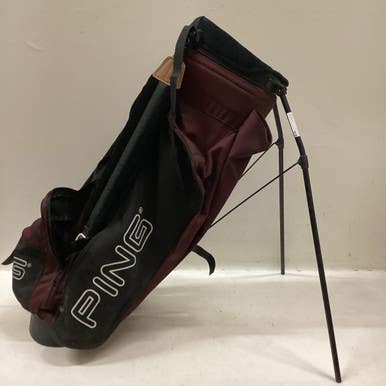 Used Ping HOOFER Mens Stand Bag Maroon 11725-S000492498