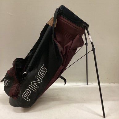 Used Ping HOOFER Mens Stand Bag Maroon 11725-S000492498
