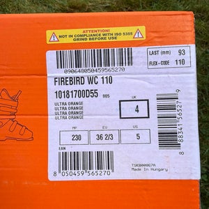 Tecnica Firebird WC110 Ski Racing Boots 24.0 NEW