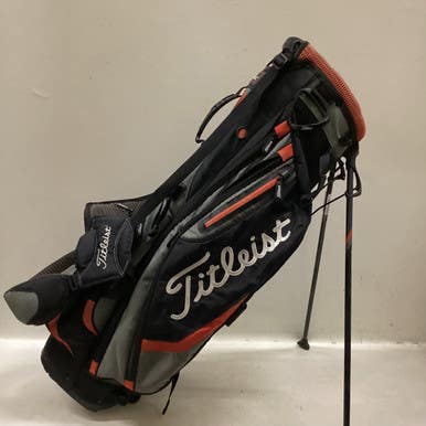 Used Titleist HORSESHOE BEND Mens Stand Bag Black And Red 11725-S000492255