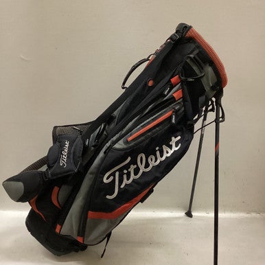Used Titleist HORSESHOE BEND Mens Stand Bag Black And Red 11725-S000492255