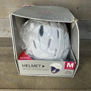 Bolle White Snowboarding Ski Helmet Medium (55-57cm) NOB 1145426