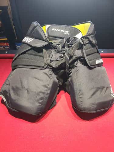 Warrior Ritual X Sr Goalie Pants - Medium AND Warrior Ritual G4 Knee Pads- SR (Used)